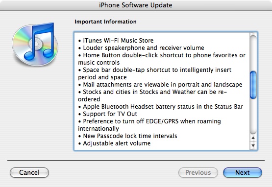 iPhone Firmware 1.1.1 Is Out! Do Not Update Yet!!