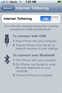 Tethering T-Mobile iPhone 3G